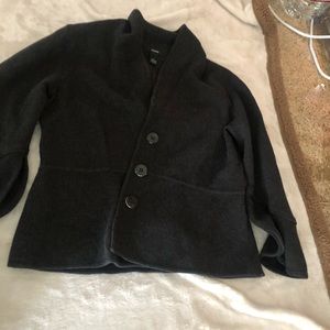 Dark grey wool- like blazer